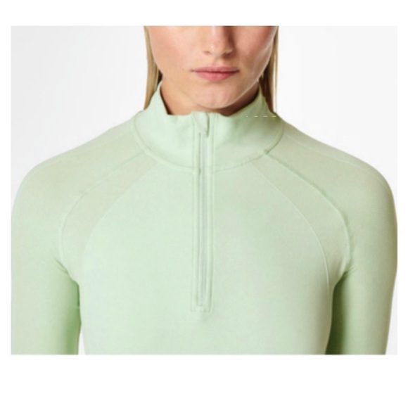 Sweaty Betty Athlete Seamless Half Zip Long Sleeve Athletic Top - Picture 16 of 16